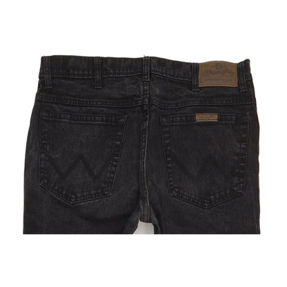 Wrangler Durable Quality Men Black Straight Regular Stretch Jeans W33 L29