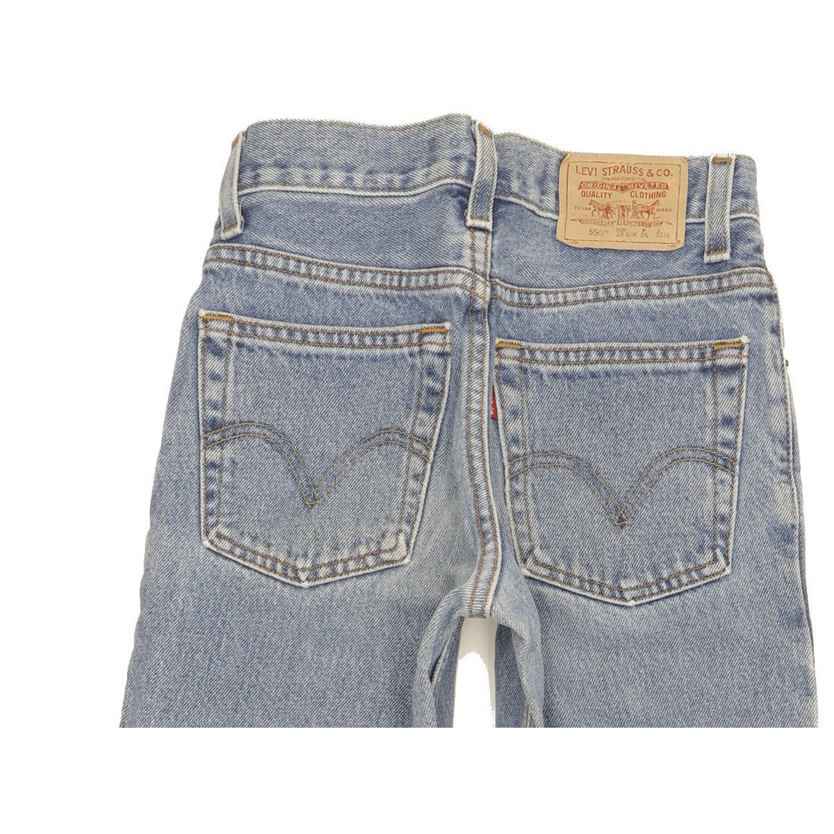 Levi's 550 Kids Blue Straight Relaxed Jeans W24 L26
