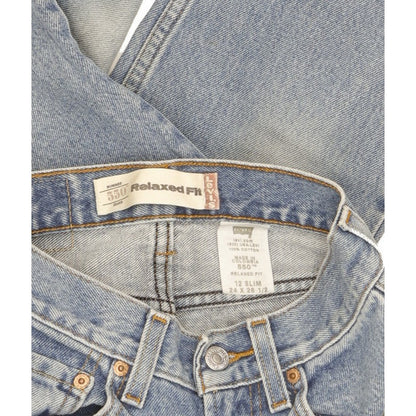 Levi's 550 Kids Blue Straight Relaxed Jeans W24 L26