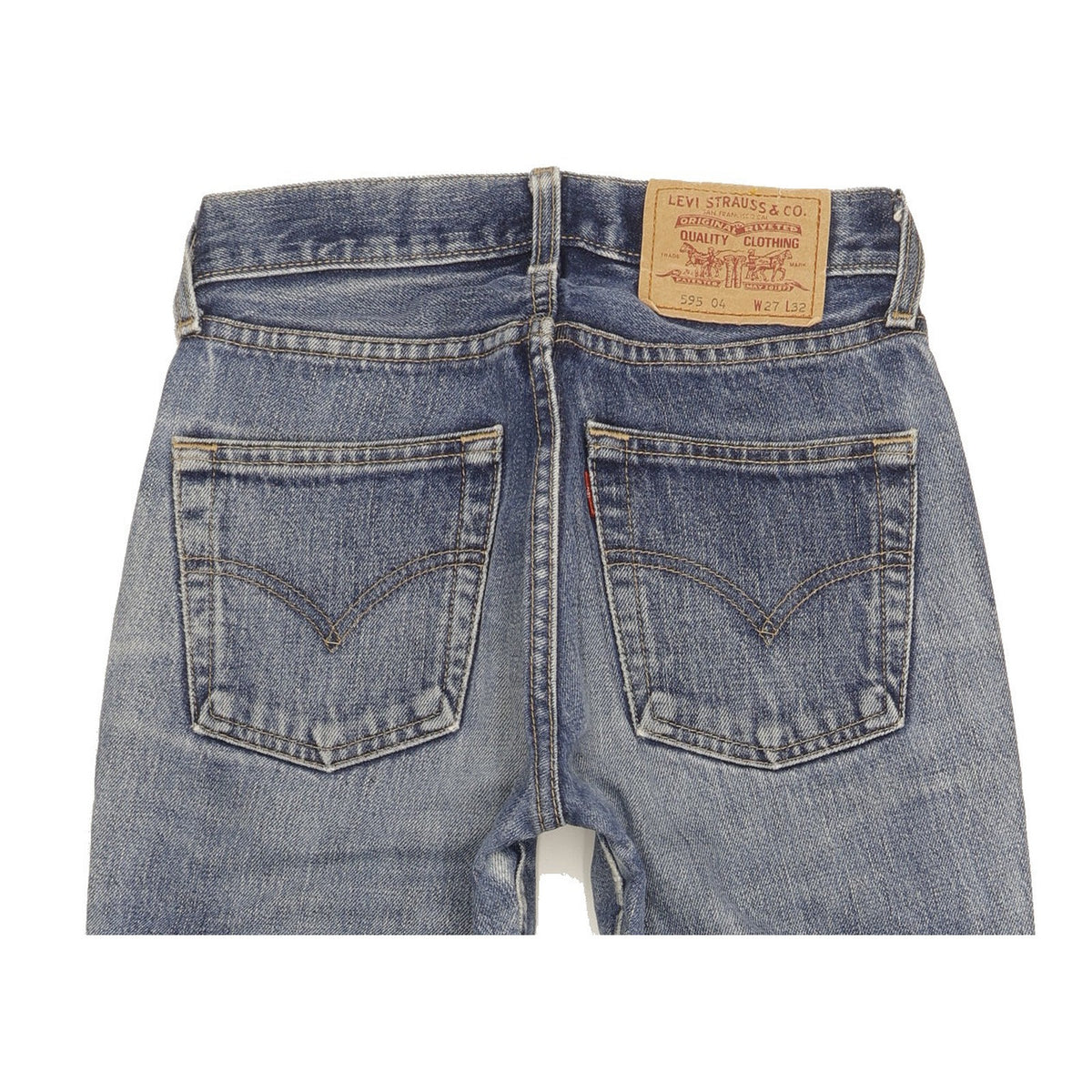 Levi's 595 Men Blue Straight Regular Jeans W26 L30