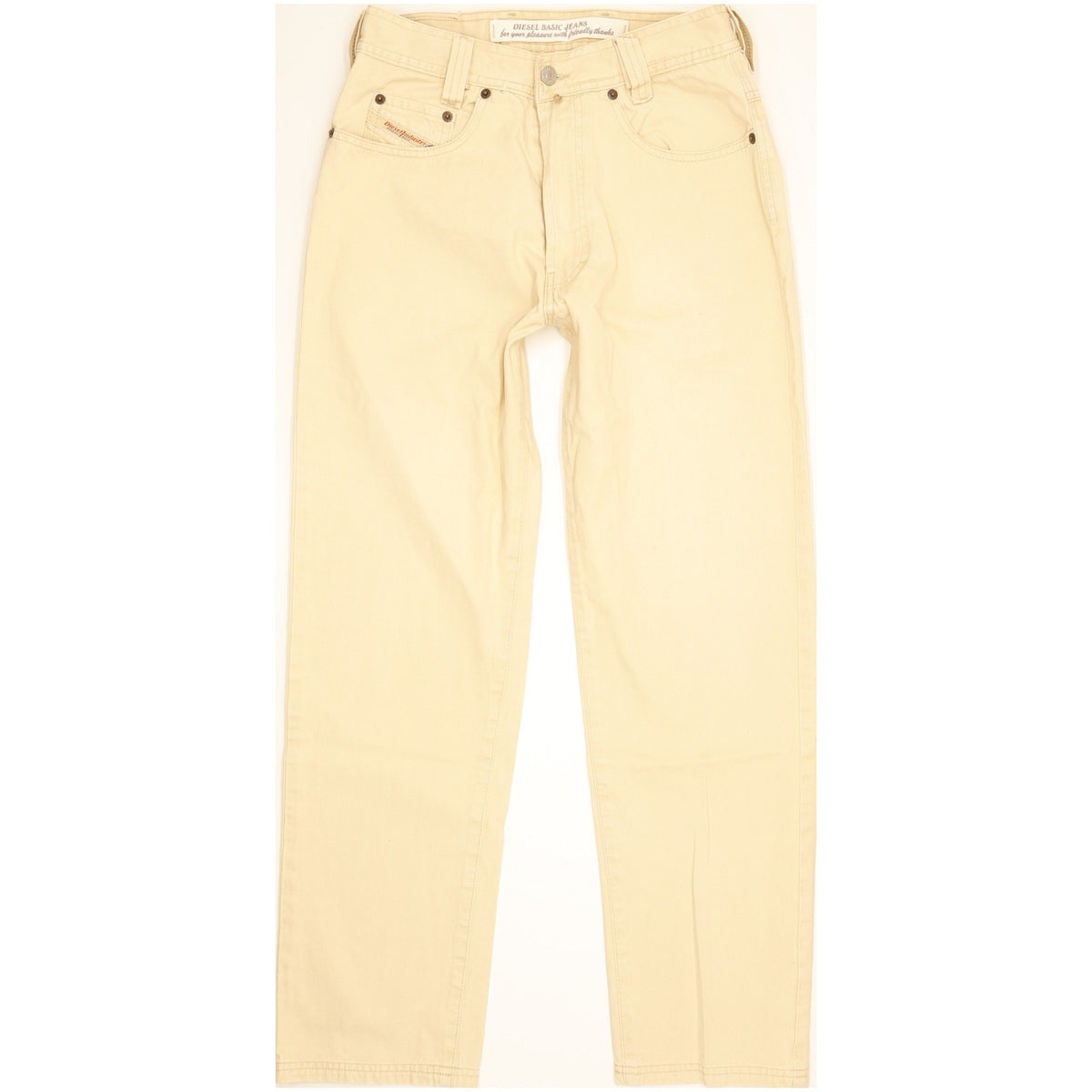 Diesel Saddle Baggy Men Beige Tapered Relaxed Jeans W29 L30
