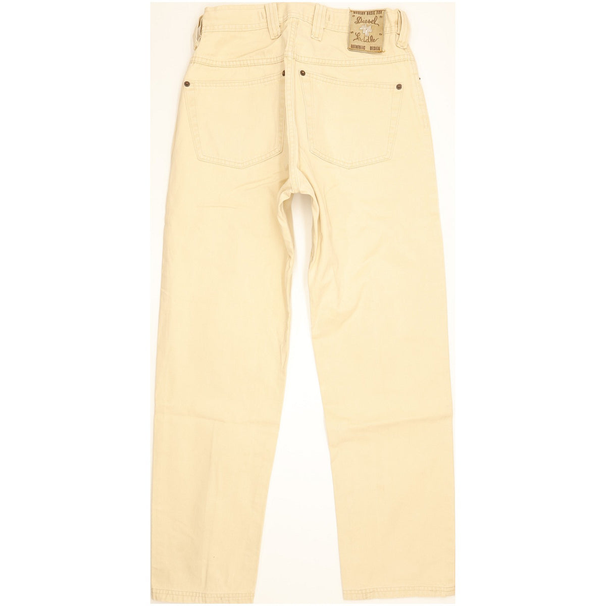 Diesel Saddle Baggy Men Beige Tapered Relaxed Jeans W29 L30