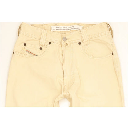 Diesel Saddle Baggy Men Beige Tapered Relaxed Jeans W29 L30