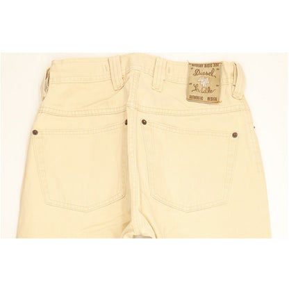 Diesel Saddle Baggy Men Beige Tapered Relaxed Jeans W29 L30