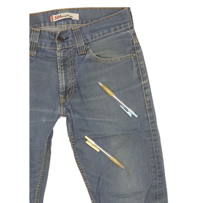 Levi's 506 Men Blue Straight Regular Jeans W30 L31