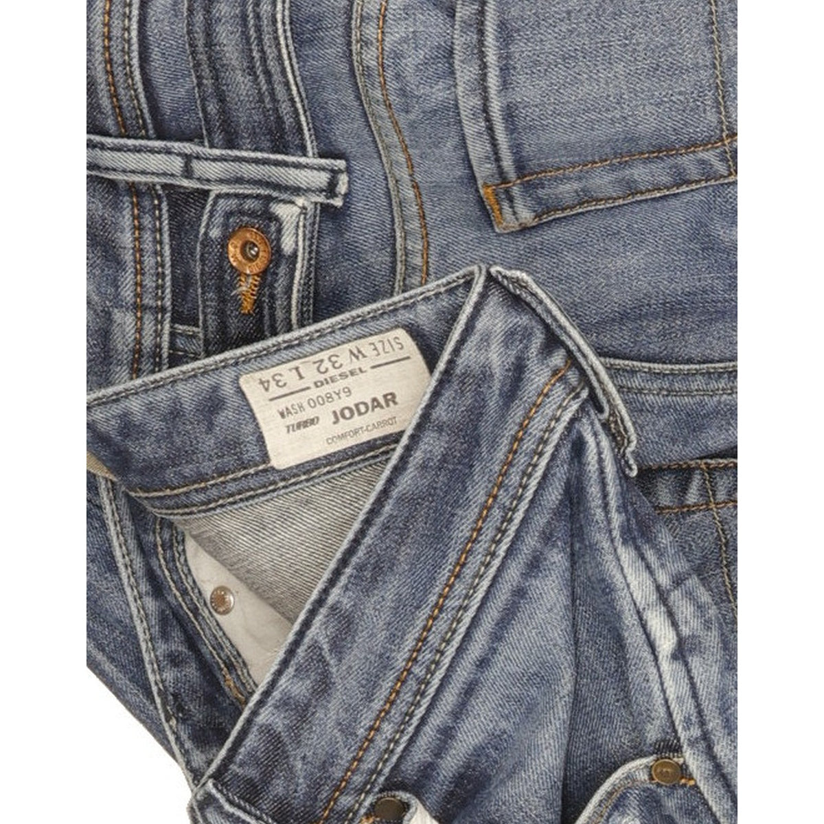 Diesel Jodar Men Blue Tapered Regular Jeans W32 L32