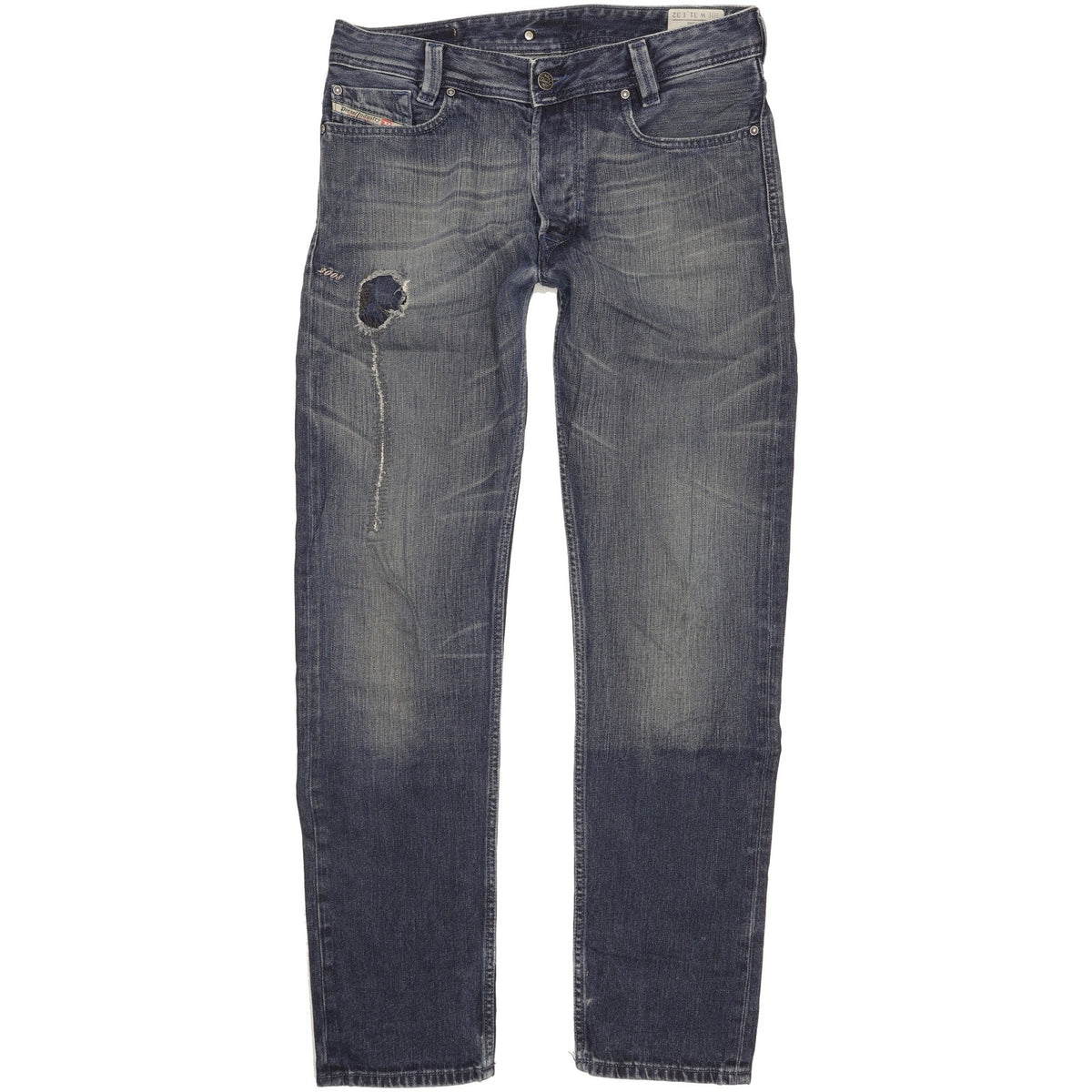 Diesel Heeven Men Blue Straight Slim Jeans W31 L32