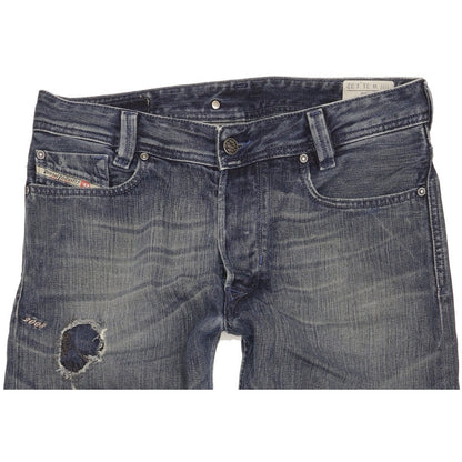 Diesel Heeven Men Blue Straight Slim Jeans W31 L32