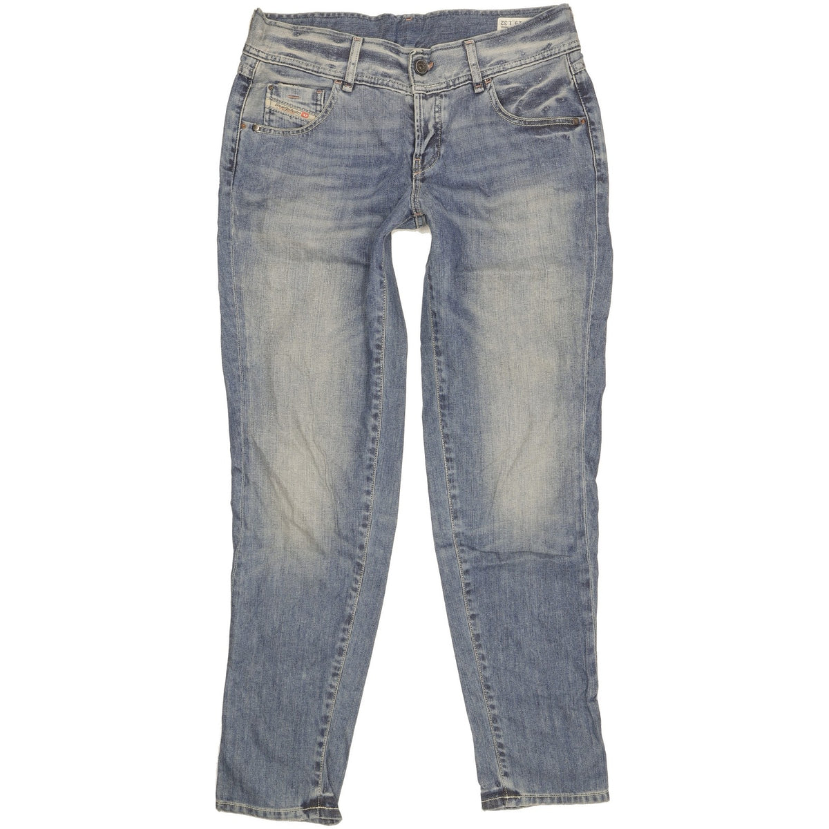 Diesel Klune Women Blue Tapered Regular Jeans W29 L30