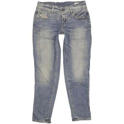 Diesel Klune Women Blue Tapered Regular Jeans W29 L30