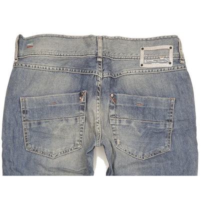 Diesel Klune Women Blue Tapered Regular Jeans W29 L30