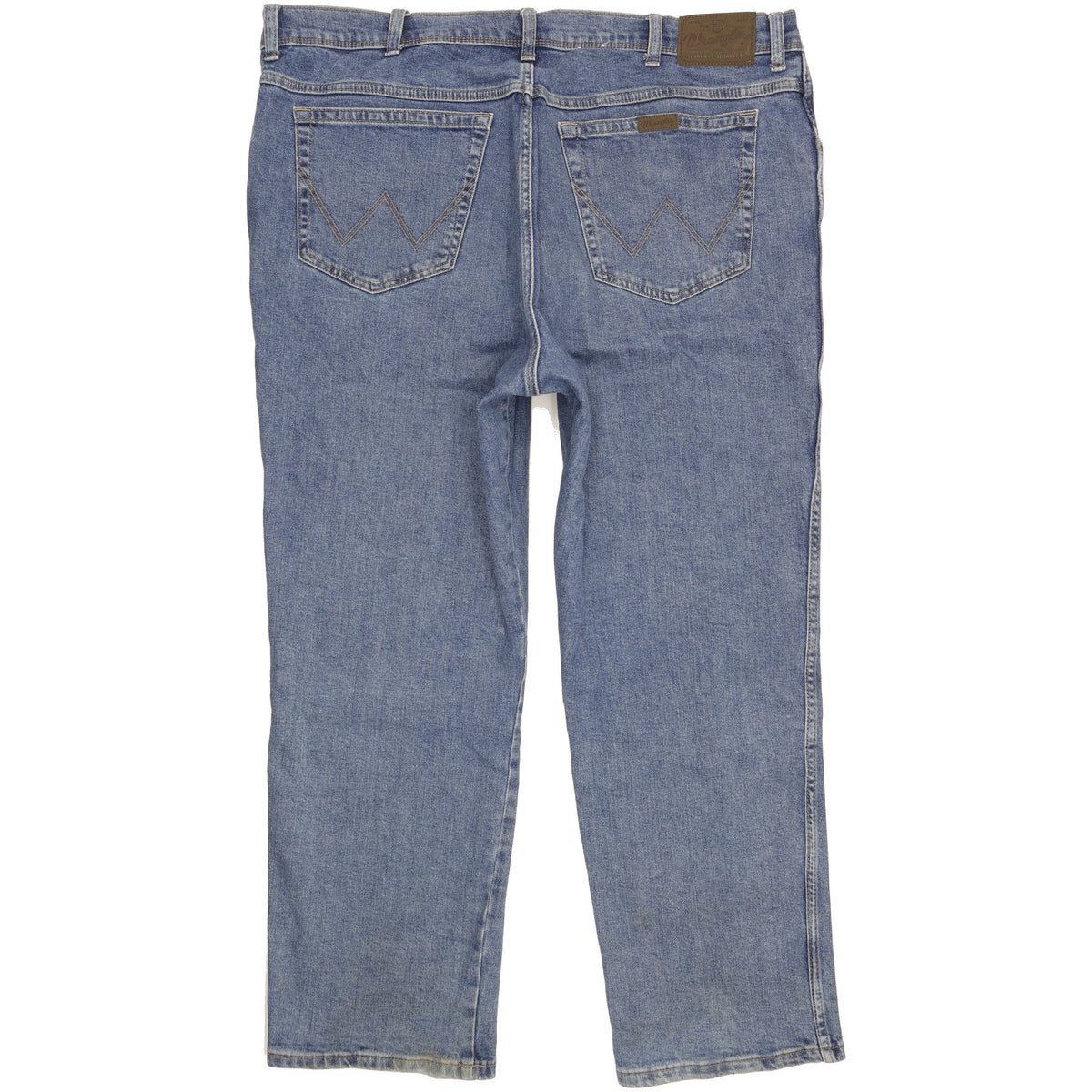 Wrangler Durale Quality Men Blue Straight Regular Stretch Jeans W42 L29