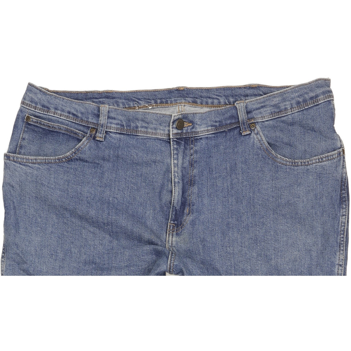 Wrangler Durale Quality Men Blue Straight Regular Stretch Jeans W42 L29