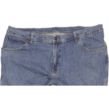 Wrangler Durale Quality Men Blue Straight Regular Stretch Jeans W42 L29