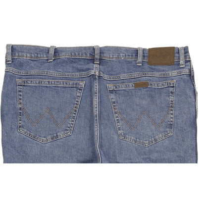 Wrangler Durale Quality Men Blue Straight Regular Stretch Jeans W42 L29