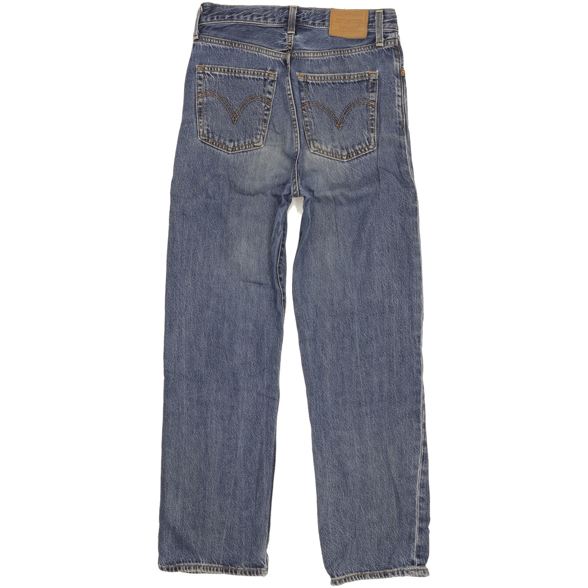 Levi's Ribcage Blue Straight Slim Stretch Jeans High Waisted W26 L29