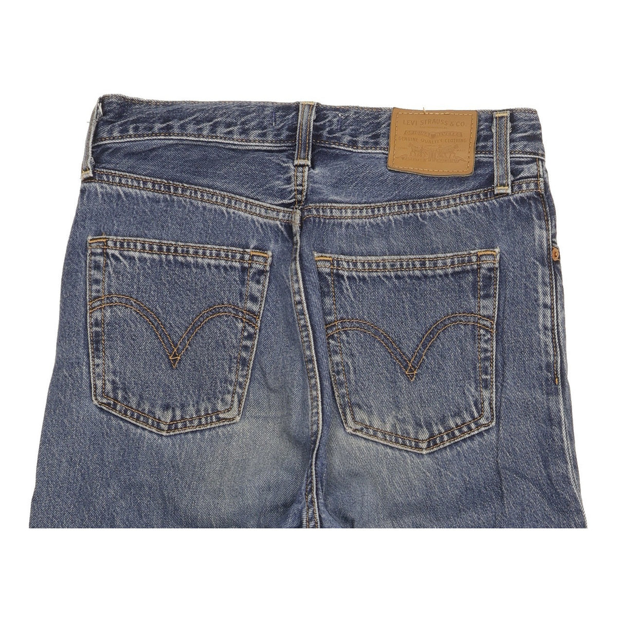 Levi's Ribcage Blue Straight Slim Stretch Jeans High Waisted W26 L29