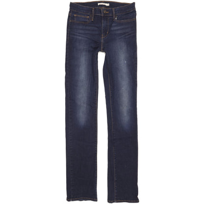 Levi's Slimming Women Blue Straight Slim Jeans W28 L33