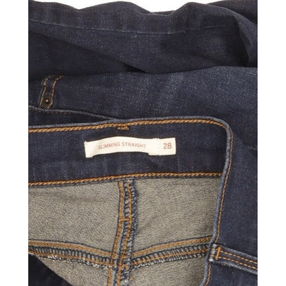 Levi's Slimming Women Blue Straight Slim Jeans W28 L33
