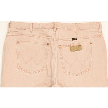 Wrangler Pink Straight Relaxed Mom Jeans High Waisted W36 L29
