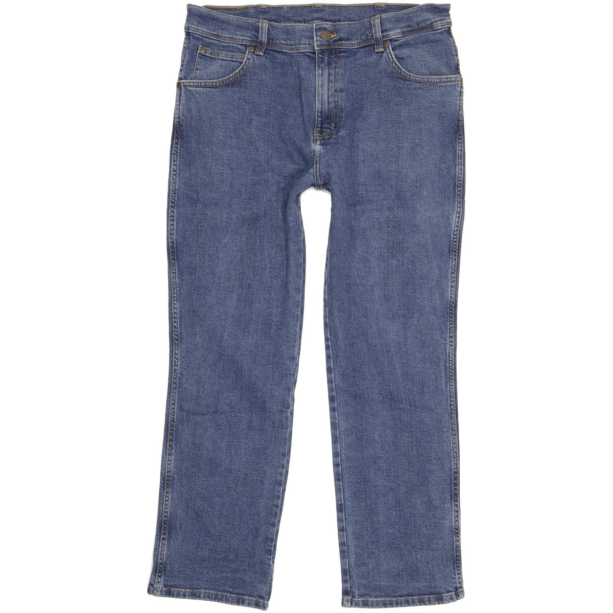 Wrangler Durable Quality Men Blue Straight Regular Stretch Jeans W36 L29