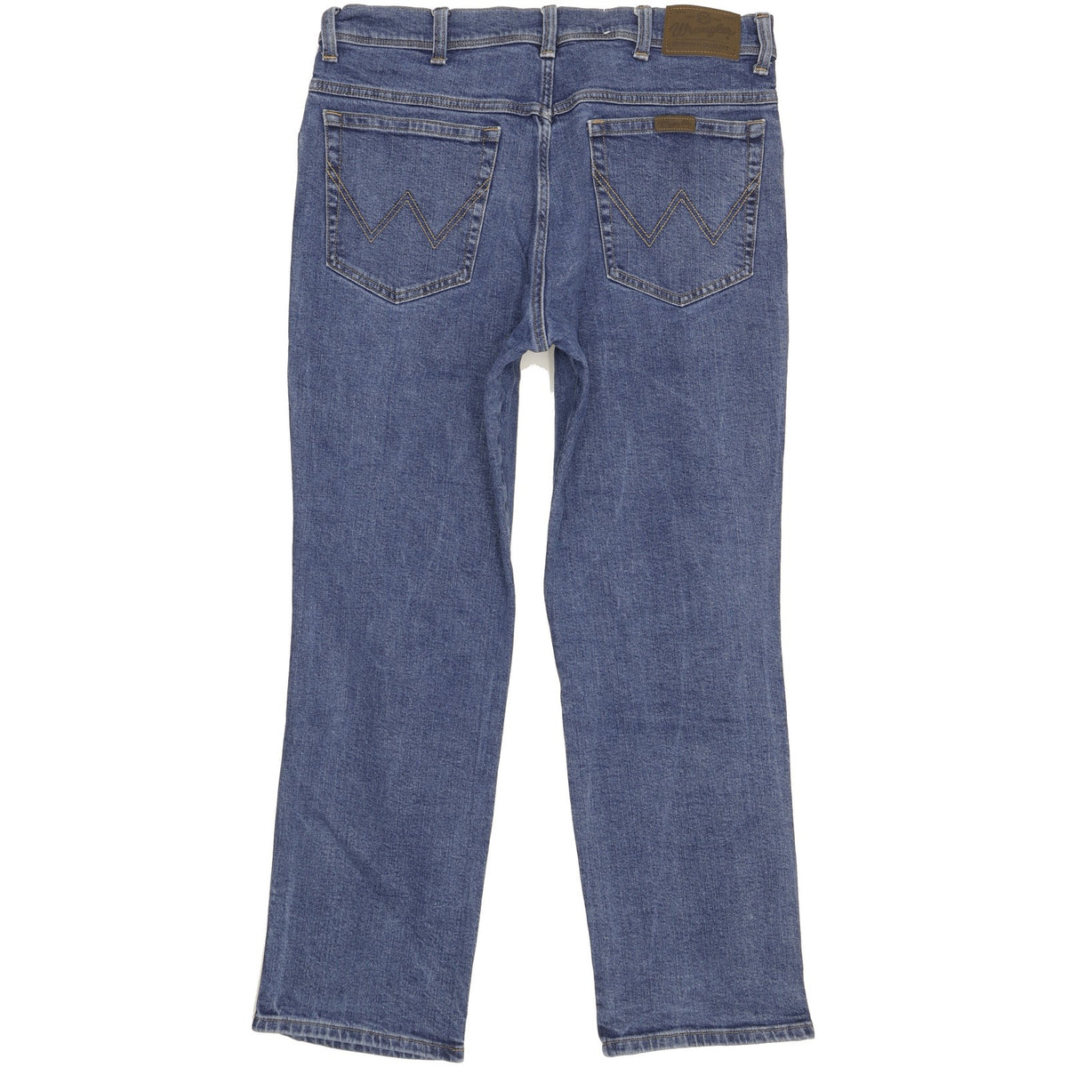 Wrangler Durable Quality Men Blue Straight Regular Stretch Jeans W36 L29