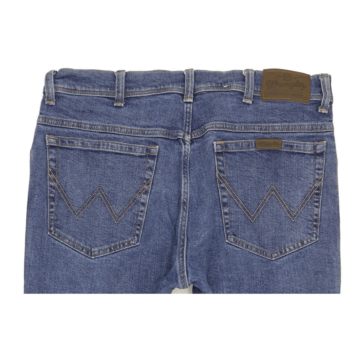 Wrangler Durable Quality Men Blue Straight Regular Stretch Jeans W36 L29