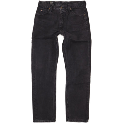 Lee Men Black Straight Regular Jeans W34 L33