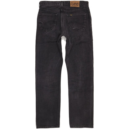 Lee Men Black Straight Regular Jeans W34 L33