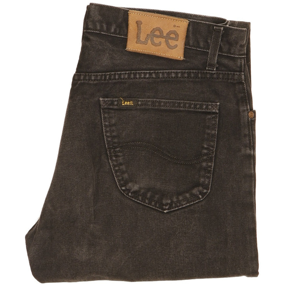 Lee Men Black Straight Regular Jeans W34 L33