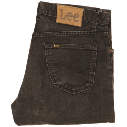 Lee Men Black Straight Regular Jeans W34 L33
