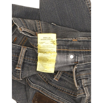 Wrangler Arizona Men Blue Straight Regular Stretch Jeans W36 L29