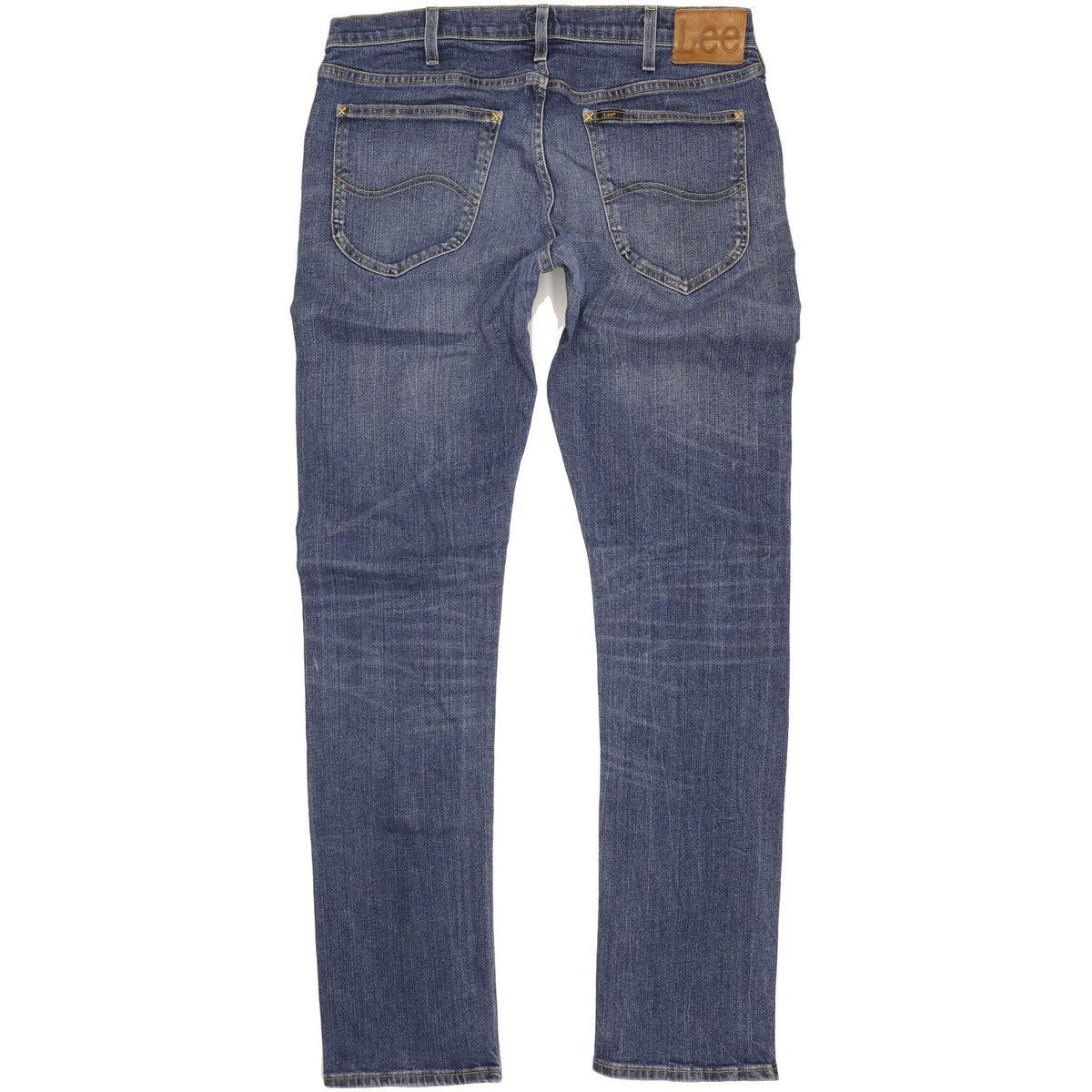 Lee Daren Men Blue Straight Slim Stretch Jeans W36 L36