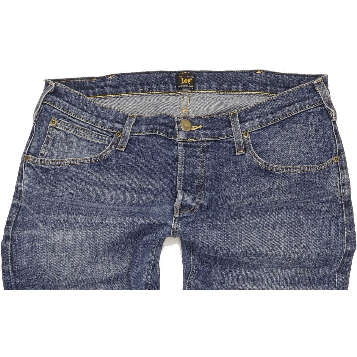 Lee Daren Men Blue Straight Slim Stretch Jeans W36 L36