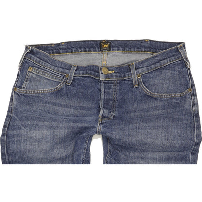 Lee Daren Men Blue Straight Slim Stretch Jeans W36 L36