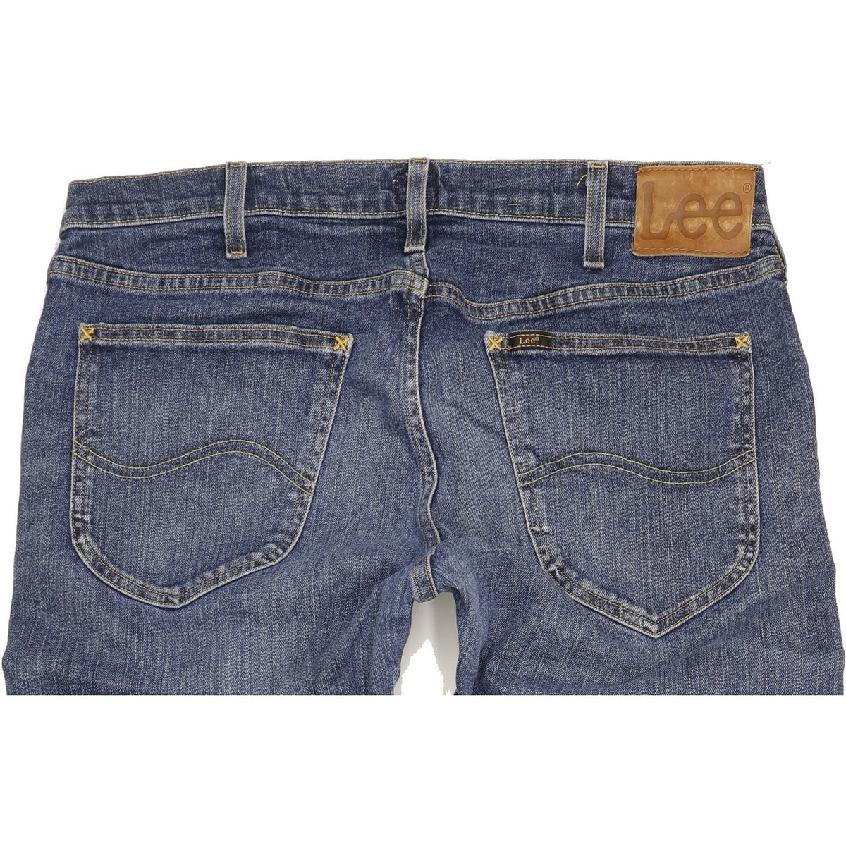 Lee Daren Men Blue Straight Slim Stretch Jeans W36 L36