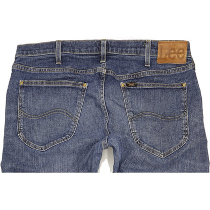 Lee Daren Men Blue Straight Slim Stretch Jeans W36 L36