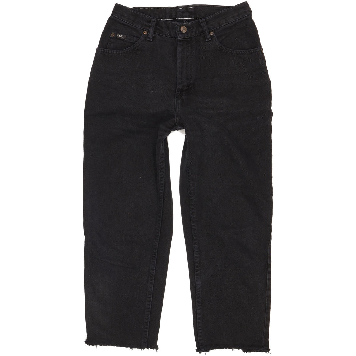 Lee Black Straight Slim Jeans High Waisted W28 L24