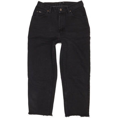 Lee Black Straight Slim Jeans High Waisted W28 L24