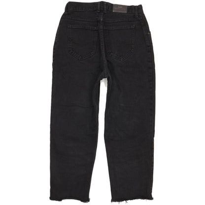 Lee Black Straight Slim Jeans High Waisted W28 L24