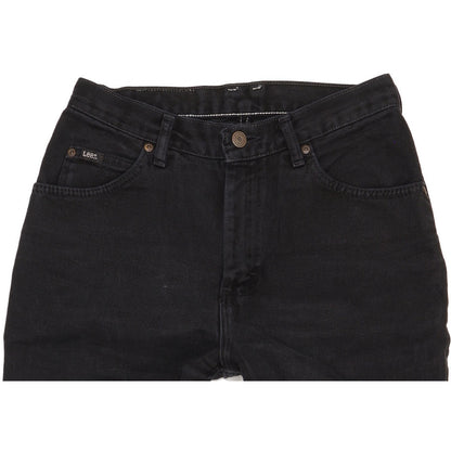 Lee Black Straight Slim Jeans High Waisted W28 L24