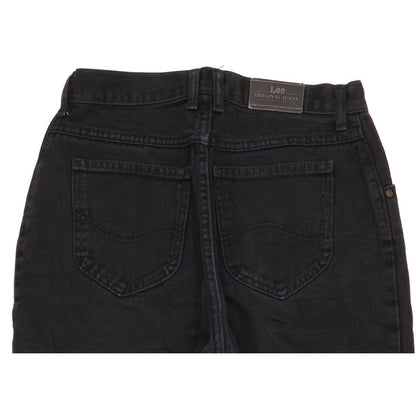 Lee Black Straight Slim Jeans High Waisted W28 L24