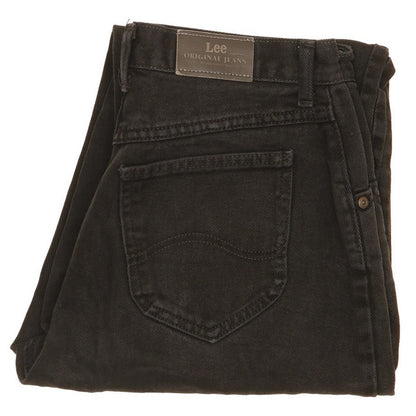 Lee Black Straight Slim Jeans High Waisted W28 L24