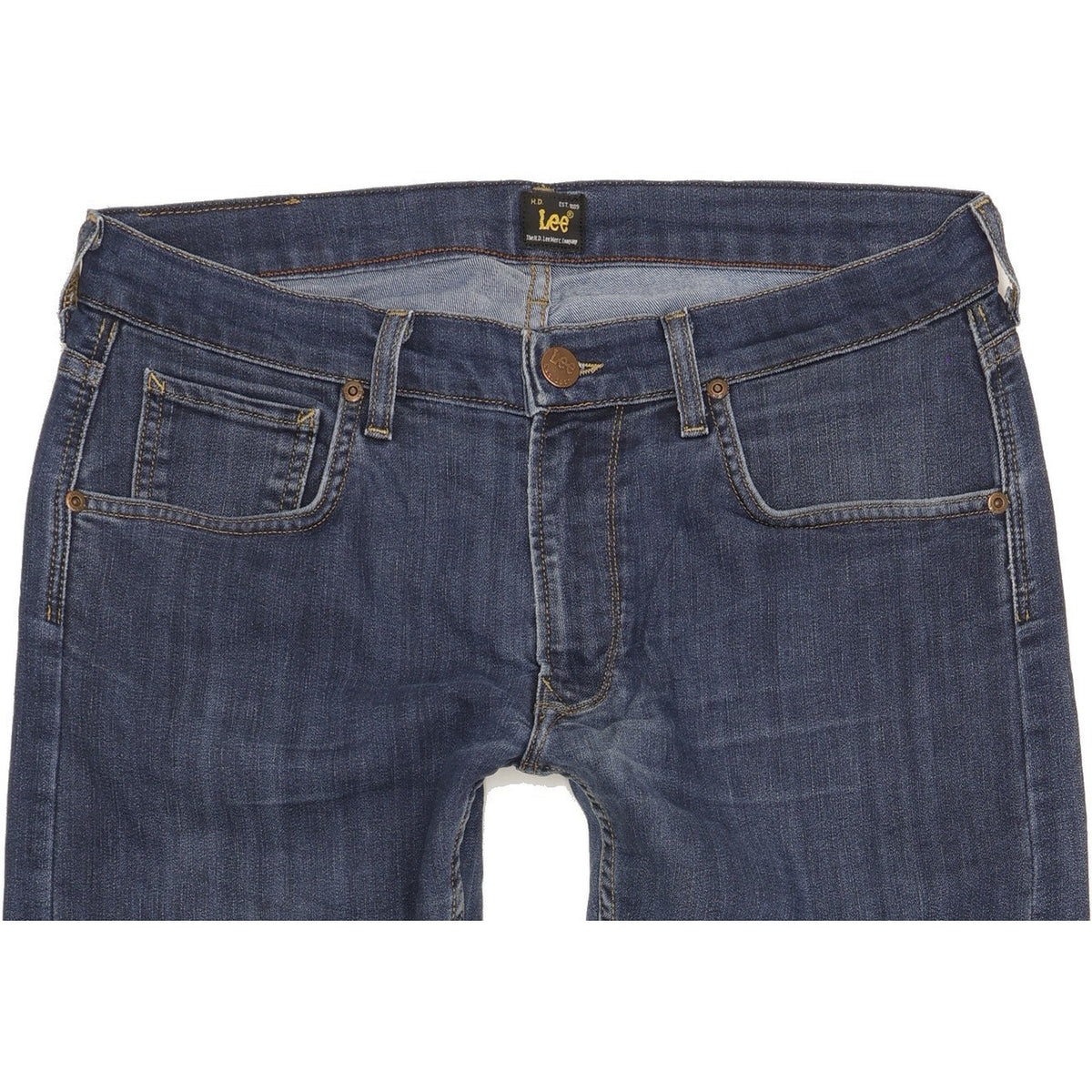 Lee Daren Men Blue Straight Slim Stretch Jeans W32 L30