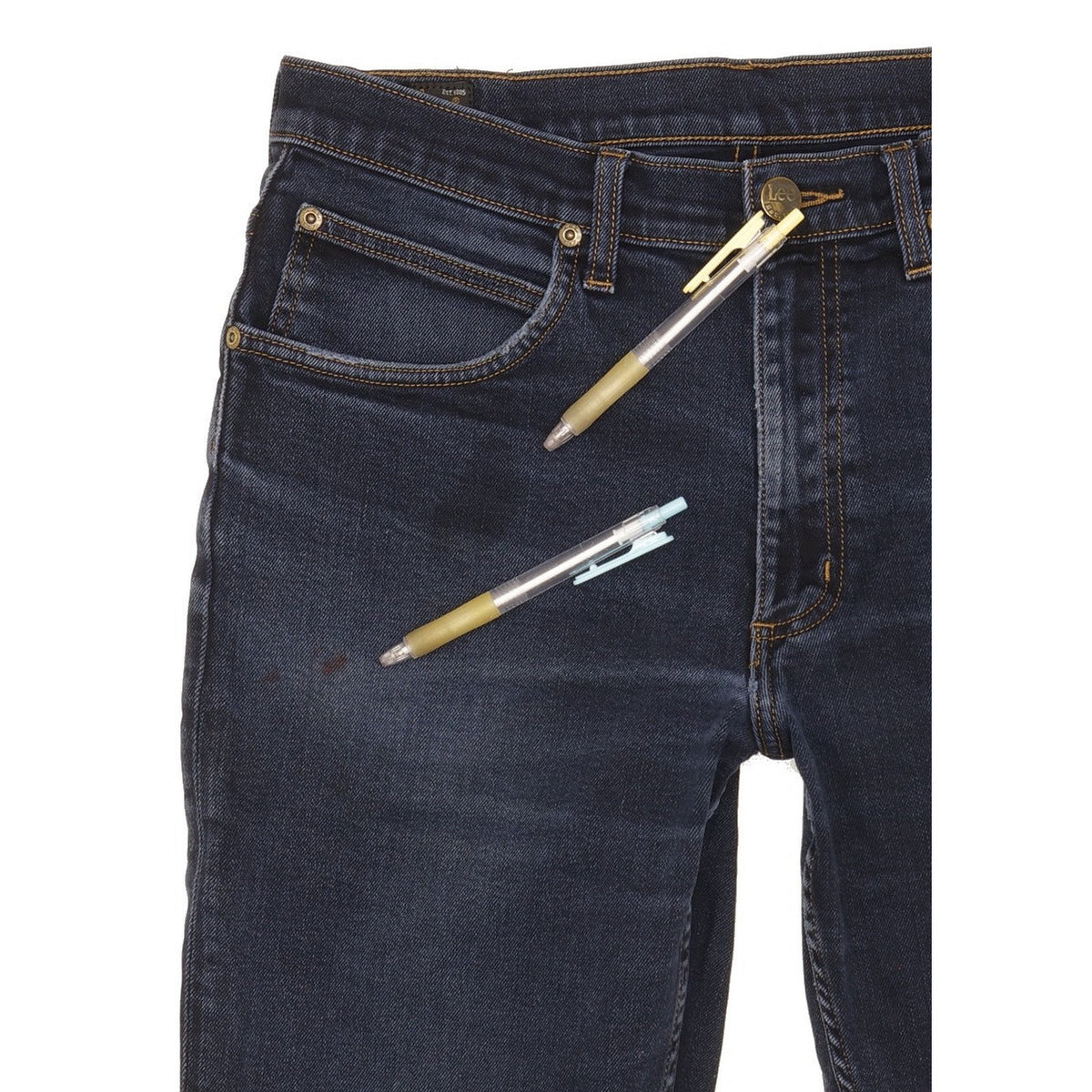 Lee Brooklyn Men Blue Straight Regular Stretch Jeans W32 L31