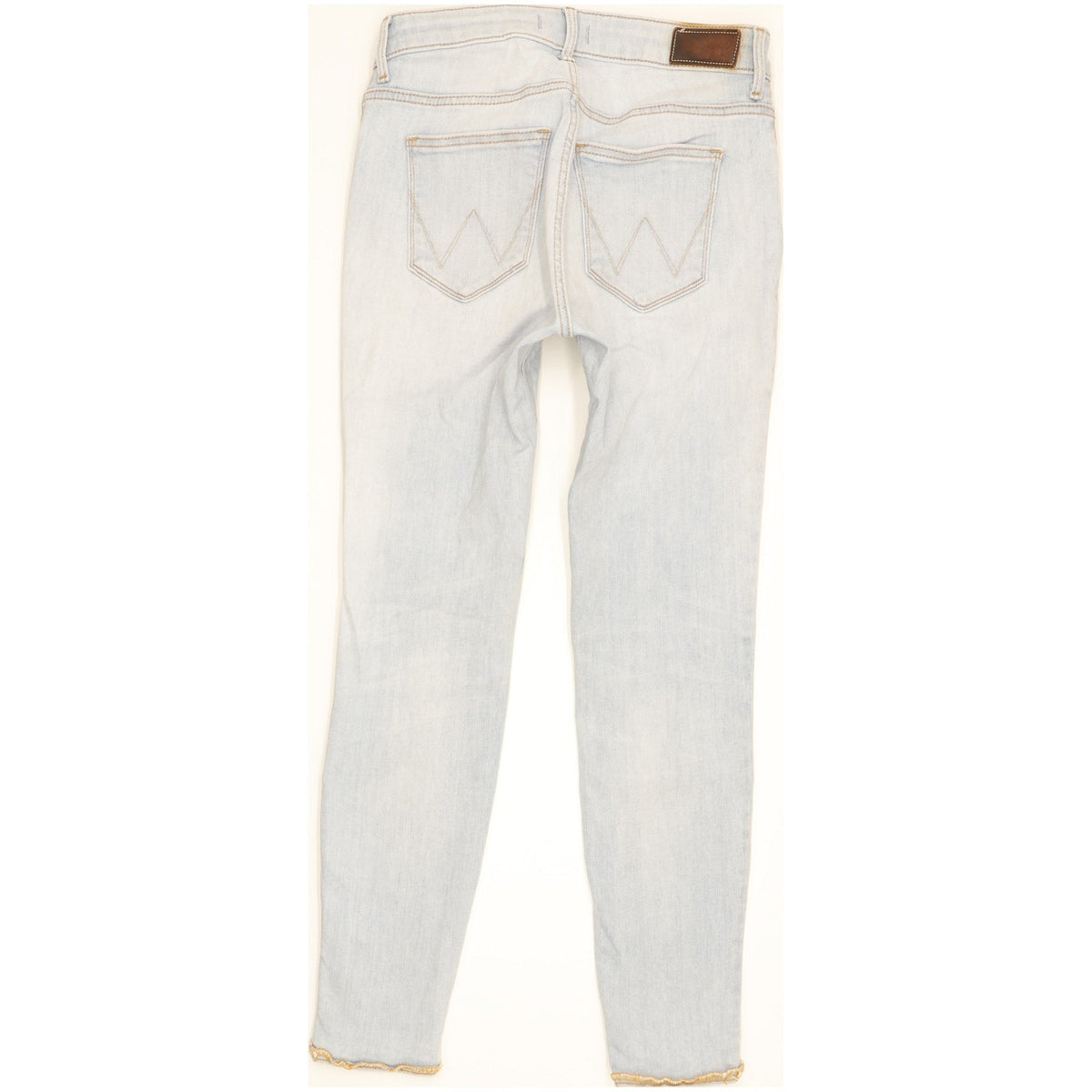 Wrangler Women Blue Skinny Slim Cropped Stretch Jeans W27 L30