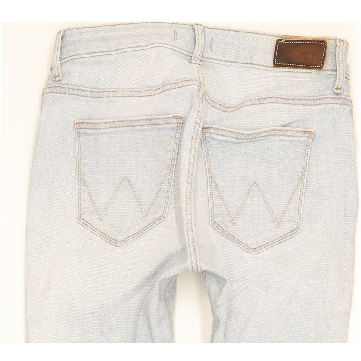 Wrangler Women Blue Skinny Slim Cropped Stretch Jeans W27 L30