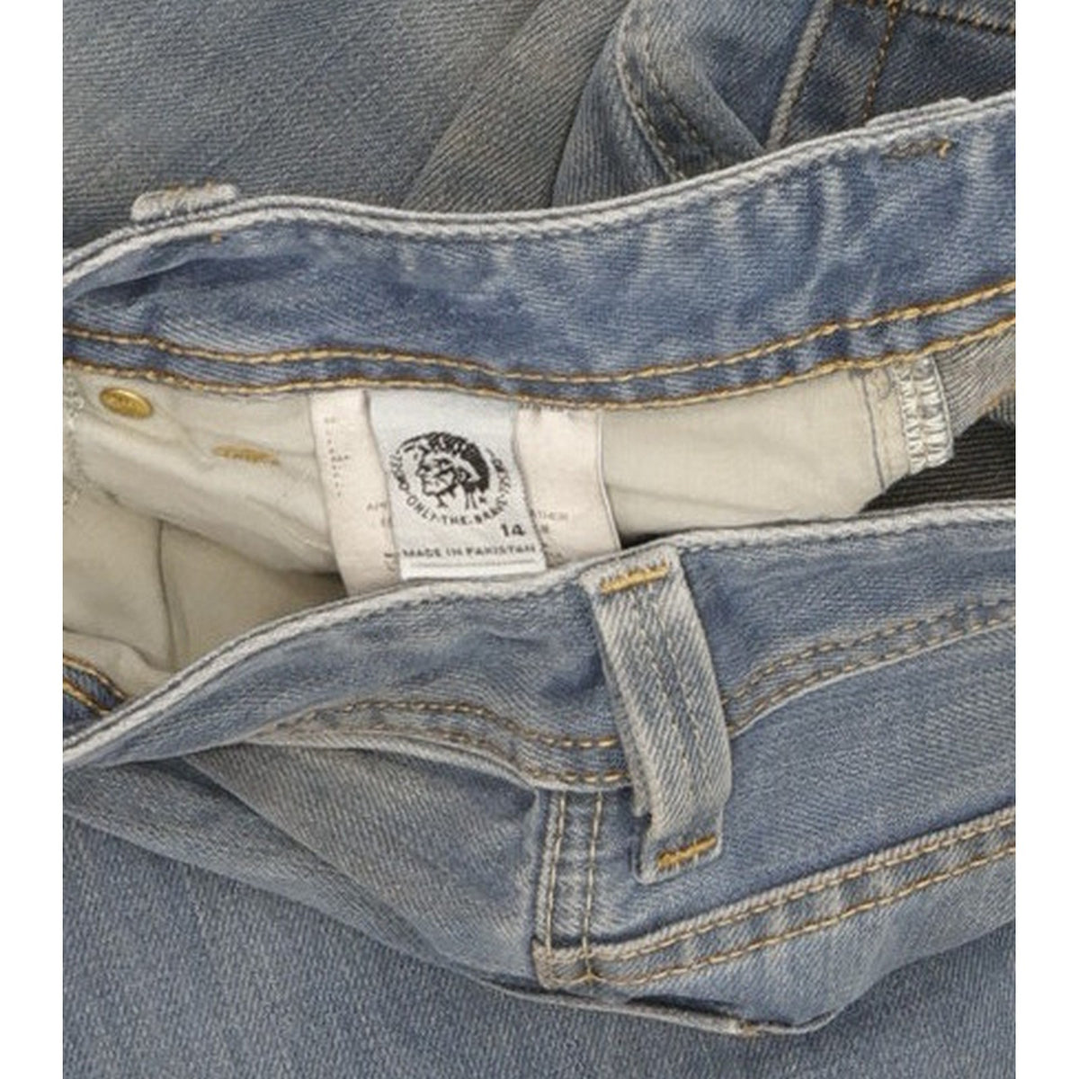 Diesel Heeven Kids Men Blue Straight Regular Jeans W28 L30