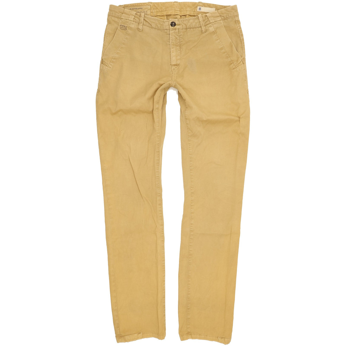 G-Star Bronson Women Beige Tapered Loose Chino Stretch Jeans W29 L34