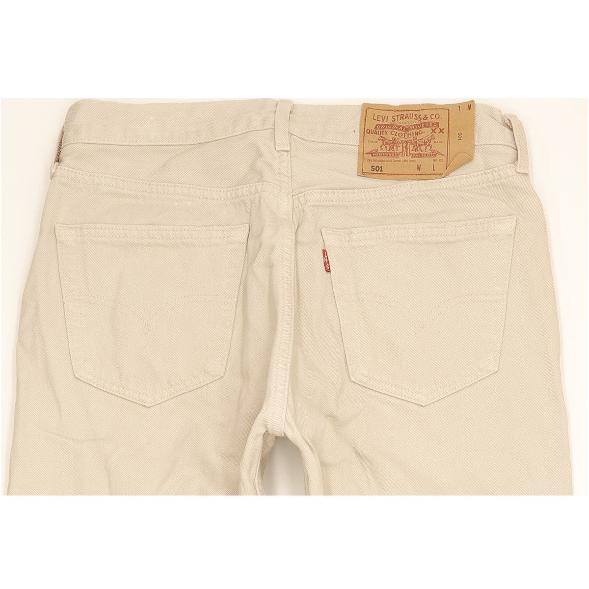 Levi's 501 Men Beige Straight Regular Jeans W33 L33